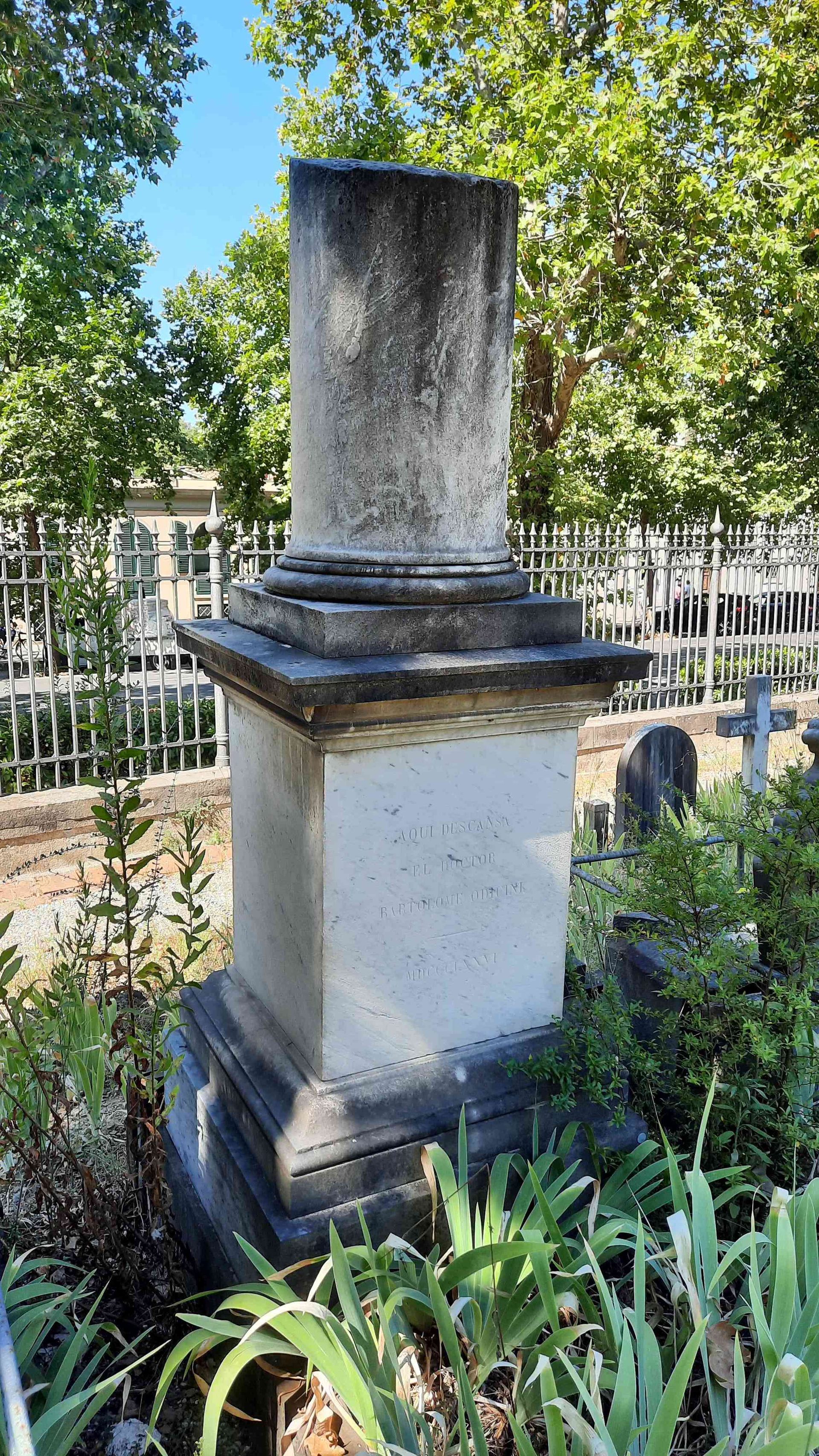 Bartolomeo Odicini's tomb, English Cemetery, Florence - 02b.jpg